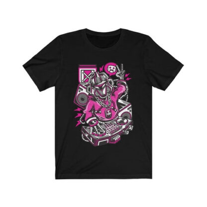 T-shirt Beats Robot DJ illustrata – immagine 5