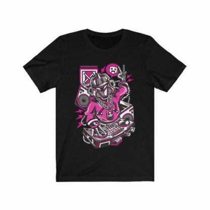T-shirt Beats Robot DJ illustrata