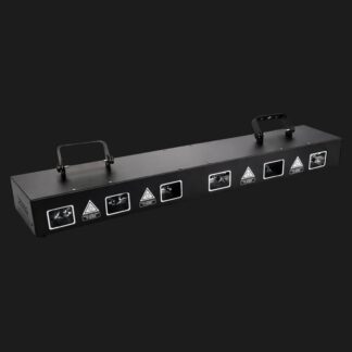 Barra laser RGB X18 a 6 teste con controllo DMX