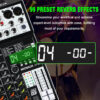 Mixer Audio X1 con 4/6/8/10 Canali e 99 Effetti DSP – immagine 3