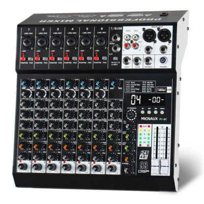 Mixer Audio X1 con 4/6/8/10 Canali e 99 Effetti DSP – immagine 1