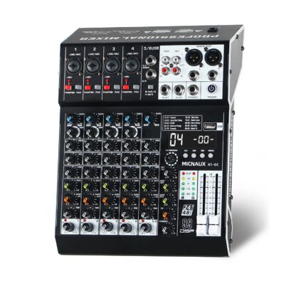 Mixer Audio X1 con 4/6/8/10 Canali e 99 Effetti DSP – immagine 7