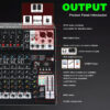 Mixer Audio X1 con 4/6/8/10 Canali e 99 Effetti DSP – immagine 5