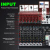 Mixer Audio X1 con 4/6/8/10 Canali e 99 Effetti DSP – immagine 4