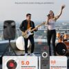 Sistema PA portatile 2000 W con 2 diffusori da 15", mixer e Bluetooth – immagine 3