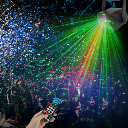 Mini proiettore laser LED RGB per discoteca e palco – immagine 6