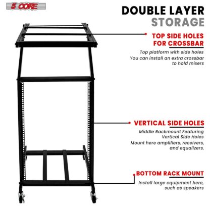 [DJSHOP OFFICIAL P6B] RACK STAND 16U | official image 2