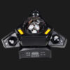 Luce laser DJ a 3 bracci con sfere disco, fasci RGB e DMX – immagine 3