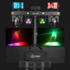 Sistema luci DJ X15 Gigbar 5-in-1 con teste mobili, laser e strobo – immagine 3